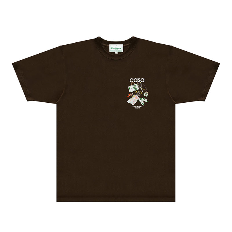 Casablanca T Shirts Fashion Print Street