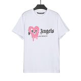 Correct version of pa beheaded bear short sleeves palm tree high street bat sleeves big logo letter on the back