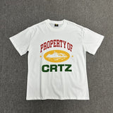 Wholesale foreign trade alcatraz basic series short-sleeve corteiz phantom letter logo print t-shirt