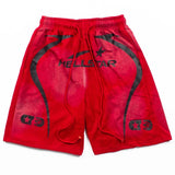 Hip-hop shorts american casual high street mud dyed distressed retroloose sports shorts sweatpants summer half length pants