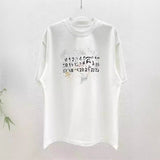 Digital direct printing hand-painted craft round neck t-shirt