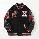Unisex Baseball Jersey Splicing Embroidered Baseball Jacket