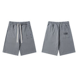 Summerpure cotton digital printing loose drawstring shorts