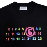 Colorful letter print heavyweight cotton short-sleeve t-shirt