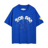 Spder hip hop singer young thug foam letter couple t-shirt pink short