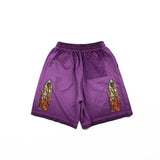 Hip-hop shorts american high street window flame street hip hop retro shorts casualloose sports half length pants