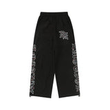 Wholesale american streetwear mixed emotion hotfix rhinestone print short sleeve t-shirt, hoodie, sweatpants, and jacket set