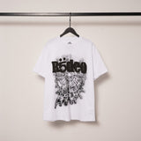 Spder hip hop singer youngthug foam letter couple short-sleeved t-shirt full of diamonds shorts