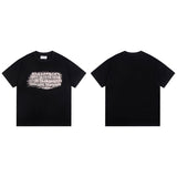 Relaxed fit, 100% cotton, digital print, plus size short sleeve t-shirt