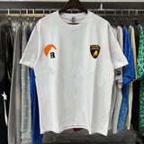 Rhude T Shirts Sunset Printing Cotton Casual Short Sleeve Men and Women