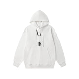 Pass card lanyard loose casual hooded sweatshirt