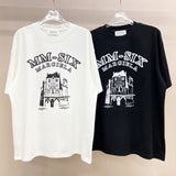 High gsm double yarn combed cotton short-sleeve t-shirt