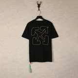 【eu size】authentic off-white print watercolor splatter gradient arrow graffiti ow short sleeve couple tee