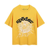 Spder hip hop singer young thug foam letter couple t-shirt pink short