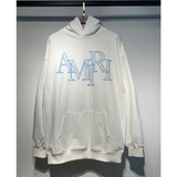 Amri splash ink flowing paint starry sky crack letter logo unicorn arm hoodie sweatshirt couple wear long sleeves