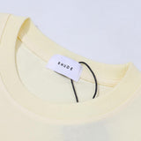 Rhude T Shirts Blue Sunset Print Cotton Casual Short Sleeve Men and Women
