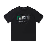 Factory direct trapstar rainbow letter gradient towel embroidery short sleeve t-shirt & fog high street shorts set