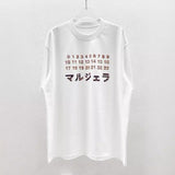 Digital print oversized crew neck drop shoulder short sleeve t-shirt