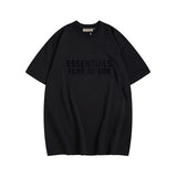 Fog season 8 essentials flocked print couple's relaxed fit crew neck short sleeve t-shirt