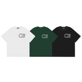 Wholesale export cole buxton minimalist cursive signature print short sleeve t-shirt - high street style