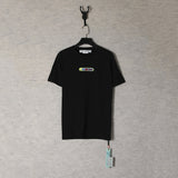 【eu size】authentic off-white print watercolor splatter gradient arrow graffiti ow short sleeve couple tee