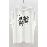 Digital print double yarn combed cotton short-sleeve t-shirt