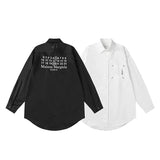 Letter embroidered pocket detail relaxed fit shirt