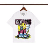 streetwear zip hoodie cartoon letter print zip-up sweatshirt and pants camouflage set