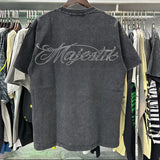 MAJESTIK T Shirts Bulldog Graphic Crop Tee Hot Diamond Design
