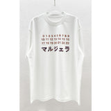 Digital print oversized crew neck drop shoulder short sleeve t-shirt