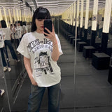 High gsm double yarn combed cotton short-sleeve t-shirt