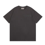 Fog season 8 essentials flocked print couple's relaxed fit crew neck short sleeve t-shirt