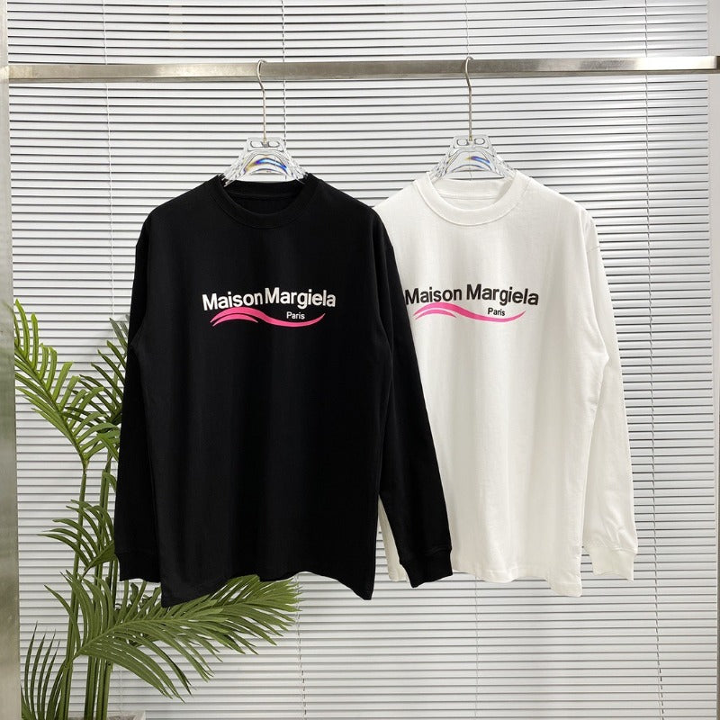 Neutral thick plate stereo craft printinglong sleeves thick t-shirt