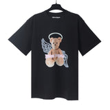 Correct version of pa beheaded bear short sleeve palm tree high street ins teddy bear shark love