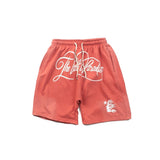 Hip-hop shorts american high street retro mud-dyed distressed hell shorts road to paradiseletter half length pants beach shorts