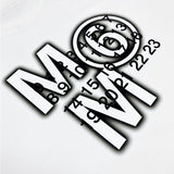 Digital print double yarn combed cotton short-sleeve t-shirt