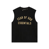 Fog icon double line essentials american high street summerloose couple short sleeve trendy heavy weight t-shirt