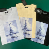 Kith T-Shirt Kith Kith Floral Navy Eiffel Tee