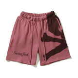 Hip-hop shorts american style terry sweatpants skull printingloosecasual pants shorts half length pants