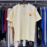 Rhude T Shirts World Map Printed Cotton Casual Short Sleeves Men and Women