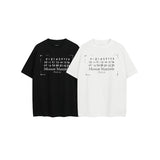 Early spring niche design minimalist letter logo print crew neck 100% cotton number pullover short sleeve t-shirt