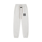 Fog season 8 essentials flocked silicone printing couple loose hooded sweatshirt pants