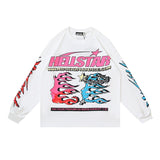 american trend high quality loose t-shirt pure cotton front and rear high-definition printing casualcoupletrendy short sleeves
