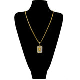 Jewelry Hip Hop Diamond Army Pendant rapper Dog Tags