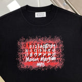 Digital ink splash print graphic tee - summer short sleeve