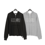 Digital print oversized raw edge versatile activewear hoodie