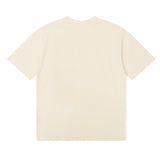 Rhude T Shirts Gothic Letter Badge Printing Cotton Casual Crew Neck Short Sleeve Men and Women