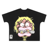 Wholesale billin hip-hop high street cartoon graphic dropped shoulder couple's short sleeve t-shirt