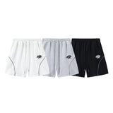 Hip-hop shorts american high street shorts letter embroiderstripes reflective terry loose half length pants sweatpants
