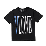 Wang yibo lne short-sleeved big v reflective hot diamond devil angel couple outfit loose